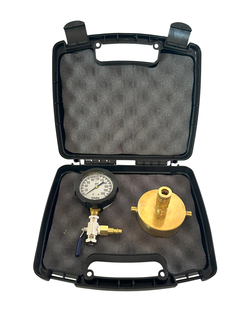 2-1/2" Brass Cap Gauge Kit- 200 psi