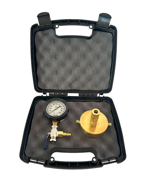 2-1/2" Brass Cap Gauge Kit- 200 psi