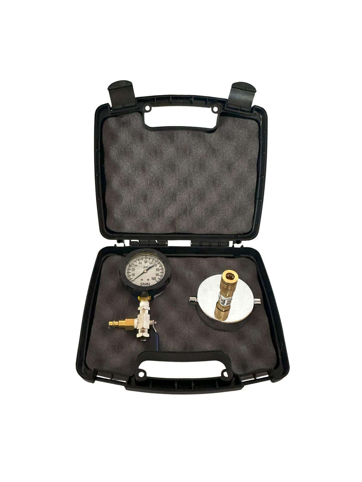 2-1/2" Chrome Cap Gauge Kit- 100 psi