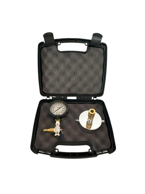 2-1/2" Chrome Cap Gauge Kit- 100 psi