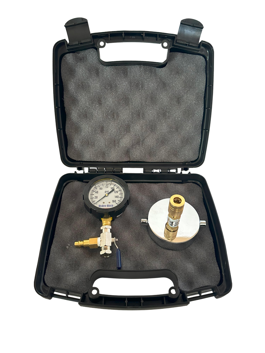 2-1/2" Chrome Cap Gauge Kit- 160 psi