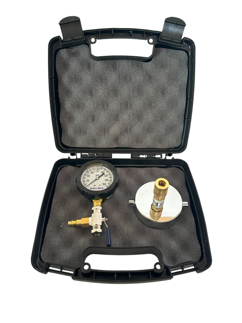 2-1/2" Chrome Cap Gauge Kit- 160 psi