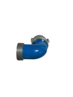 Aluminum 2-1/2" Female NH Swivel x 2-1/2" Male NH Pressure Elbow