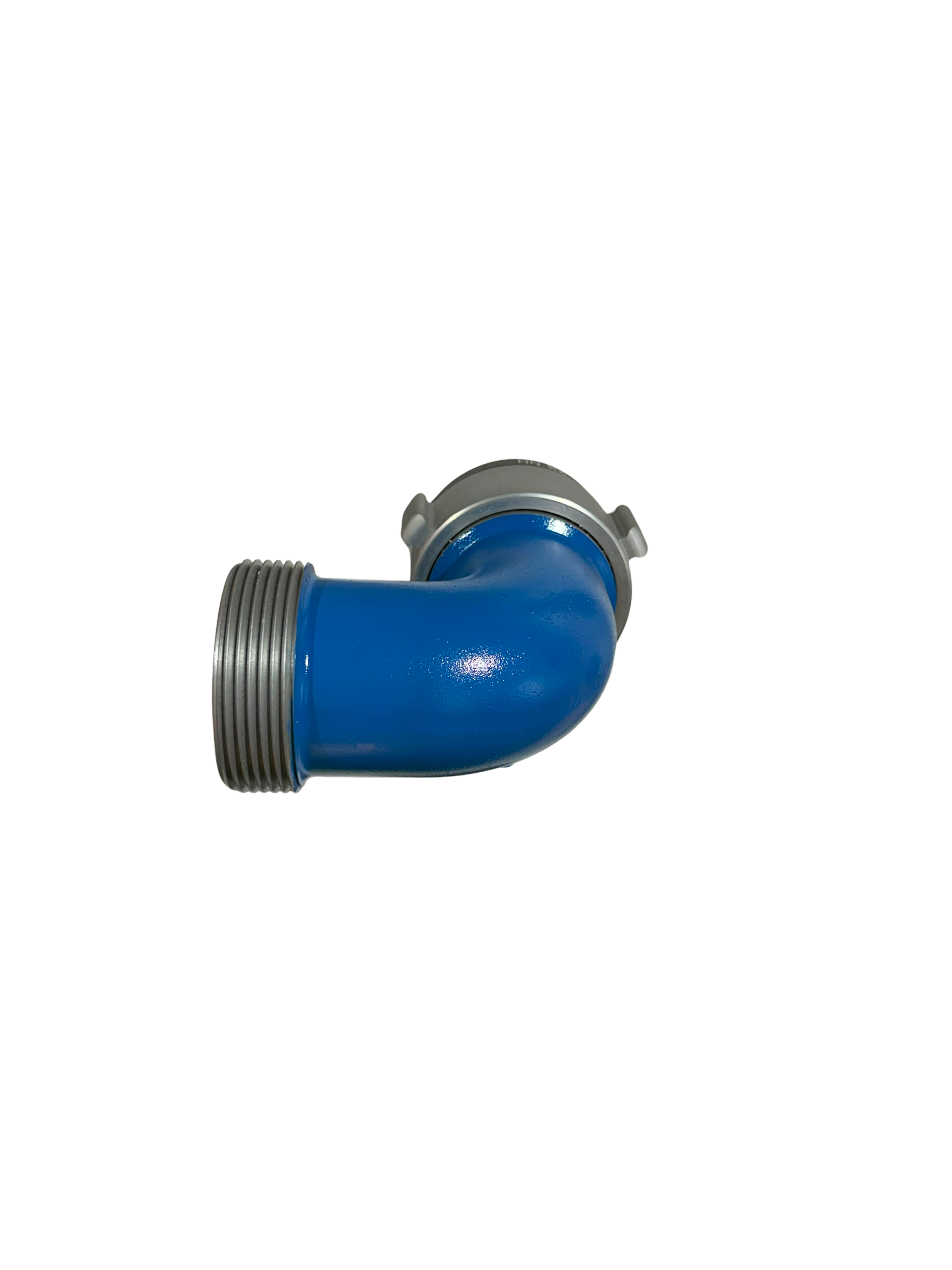 Aluminum 2-1/2" Female NH Swivel x 2-1/2" Male NH Pressure Elbow