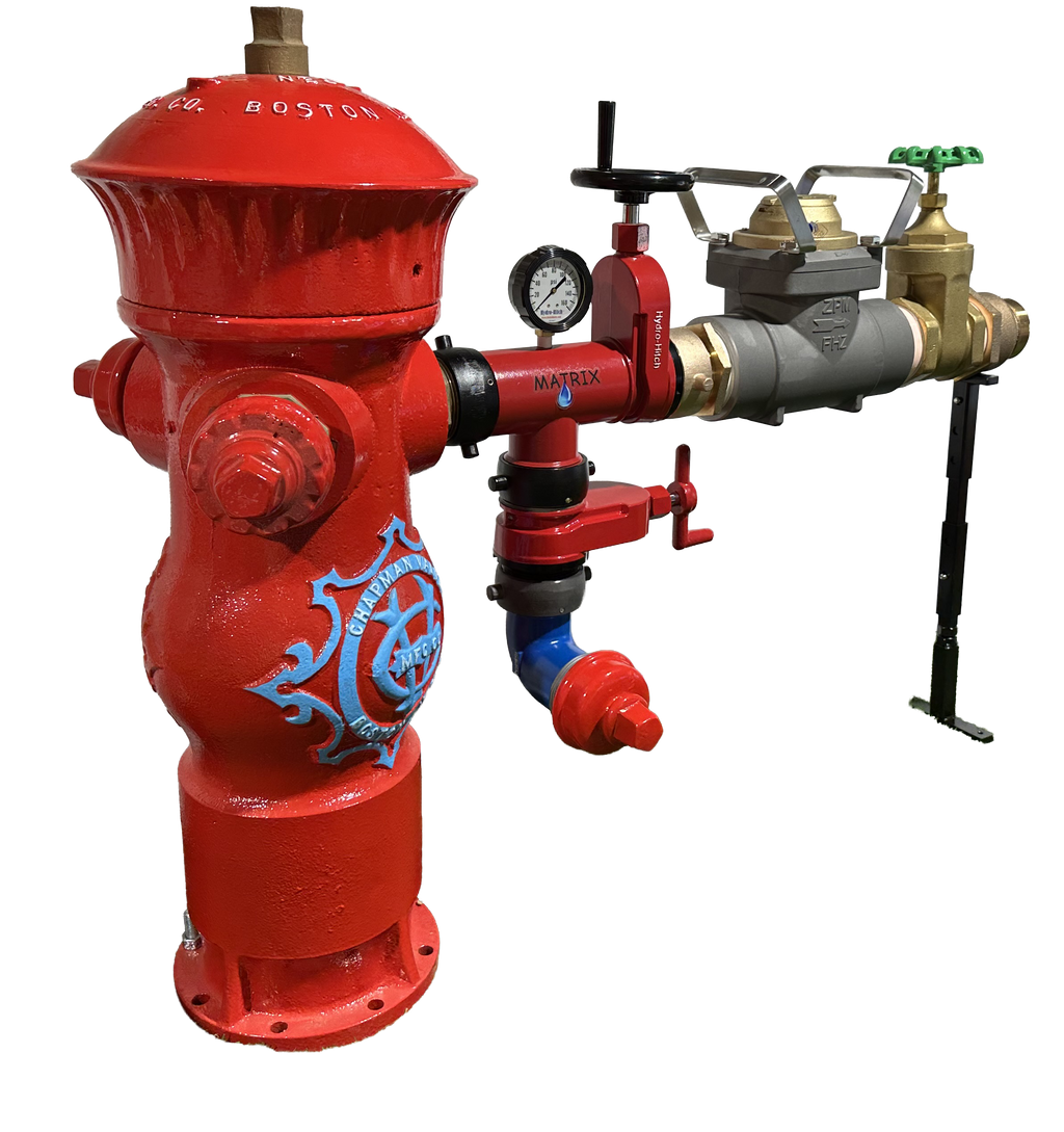 Zenner FHZ30 Hydrant Meter 2-1/2 in FNST x MNST, US Gallons, 3" Gate Valve w/ Check Valve