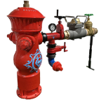 Zenner FHZ30 Hydrant Meter 2-1/2 in FNST x MNST, US Gallons, 3" Gate Valve w/ Check Valve