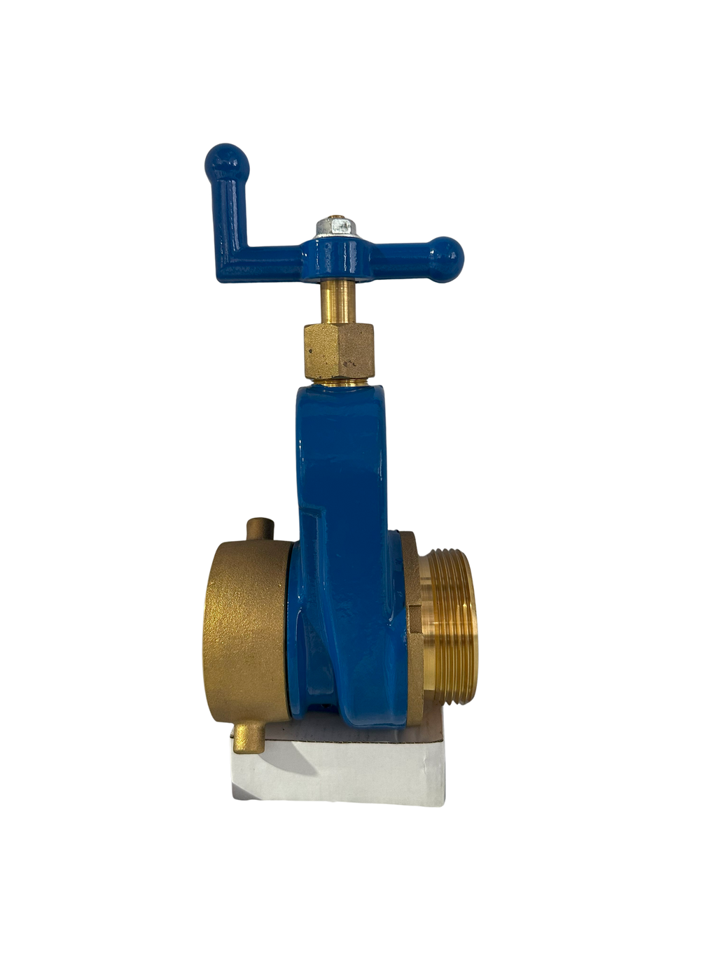 2-1/2" NH Heavy Duty Brass Slow Closing Gate Valve w/ Crank Handle