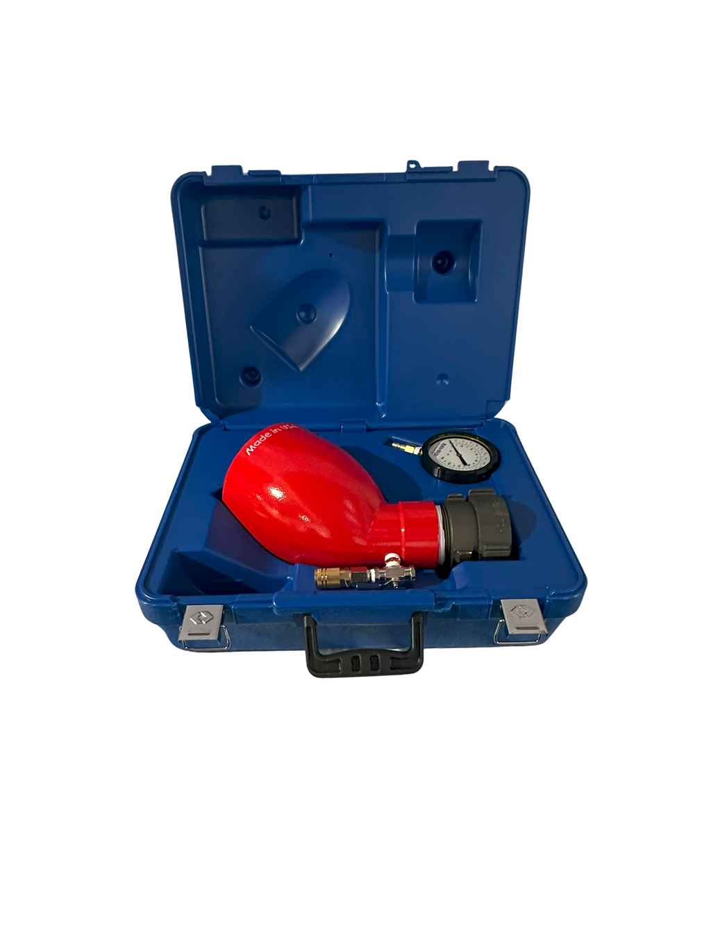 Made in USA 2.5" Flow Testing & Flushing Diffuser 100 PSI W/Case & 2 Gauges