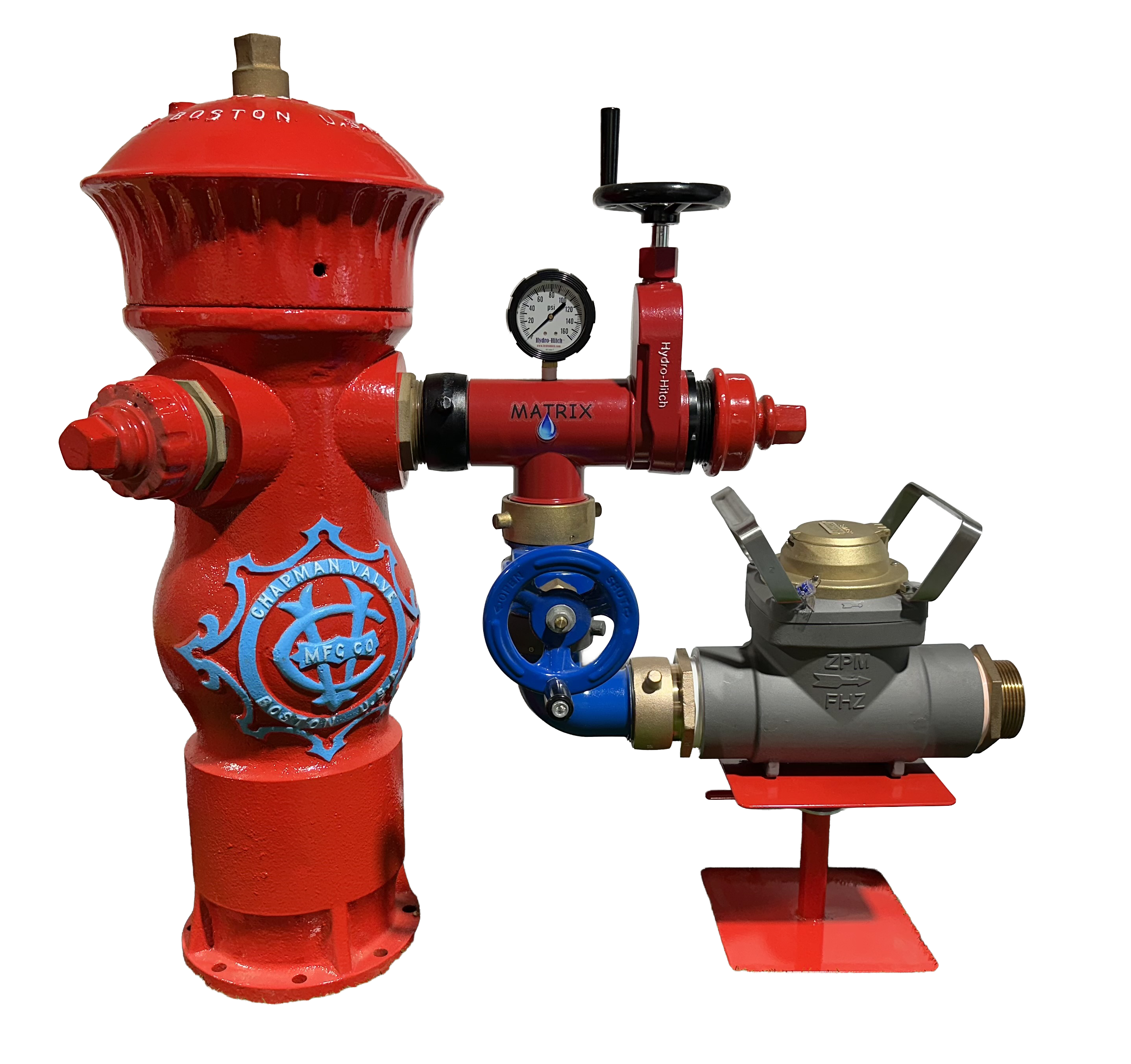 Zenner FHZ30 Hydrant Meter 2-1/2 in FNST x MNST, US Gallons
