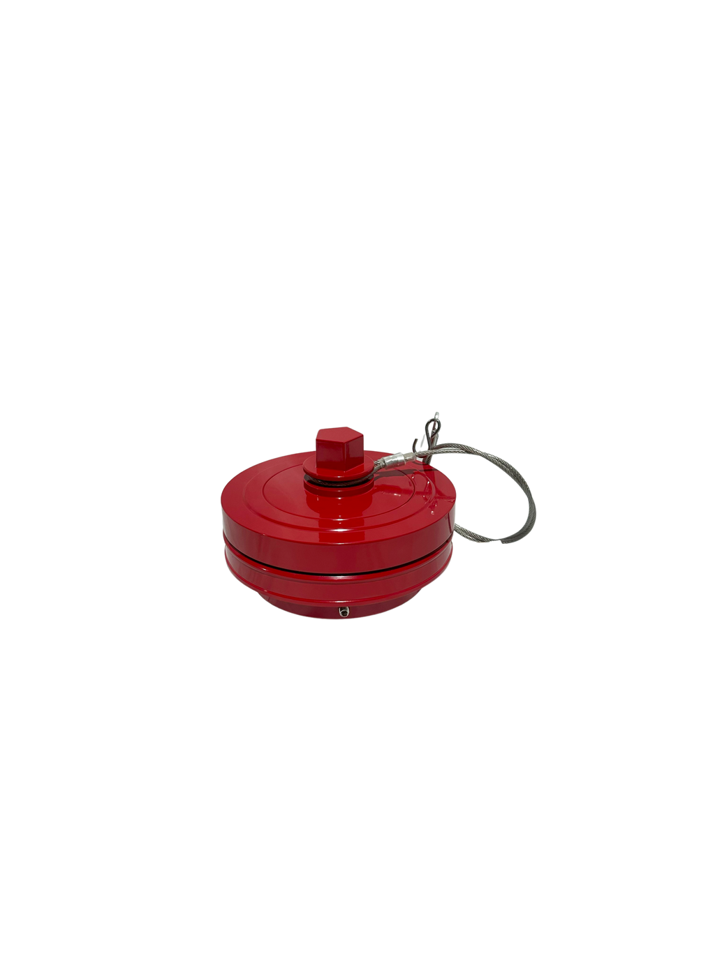 5″ Storz Pentagon Cap Fire Hydrant Adapter- Red Powdercoat