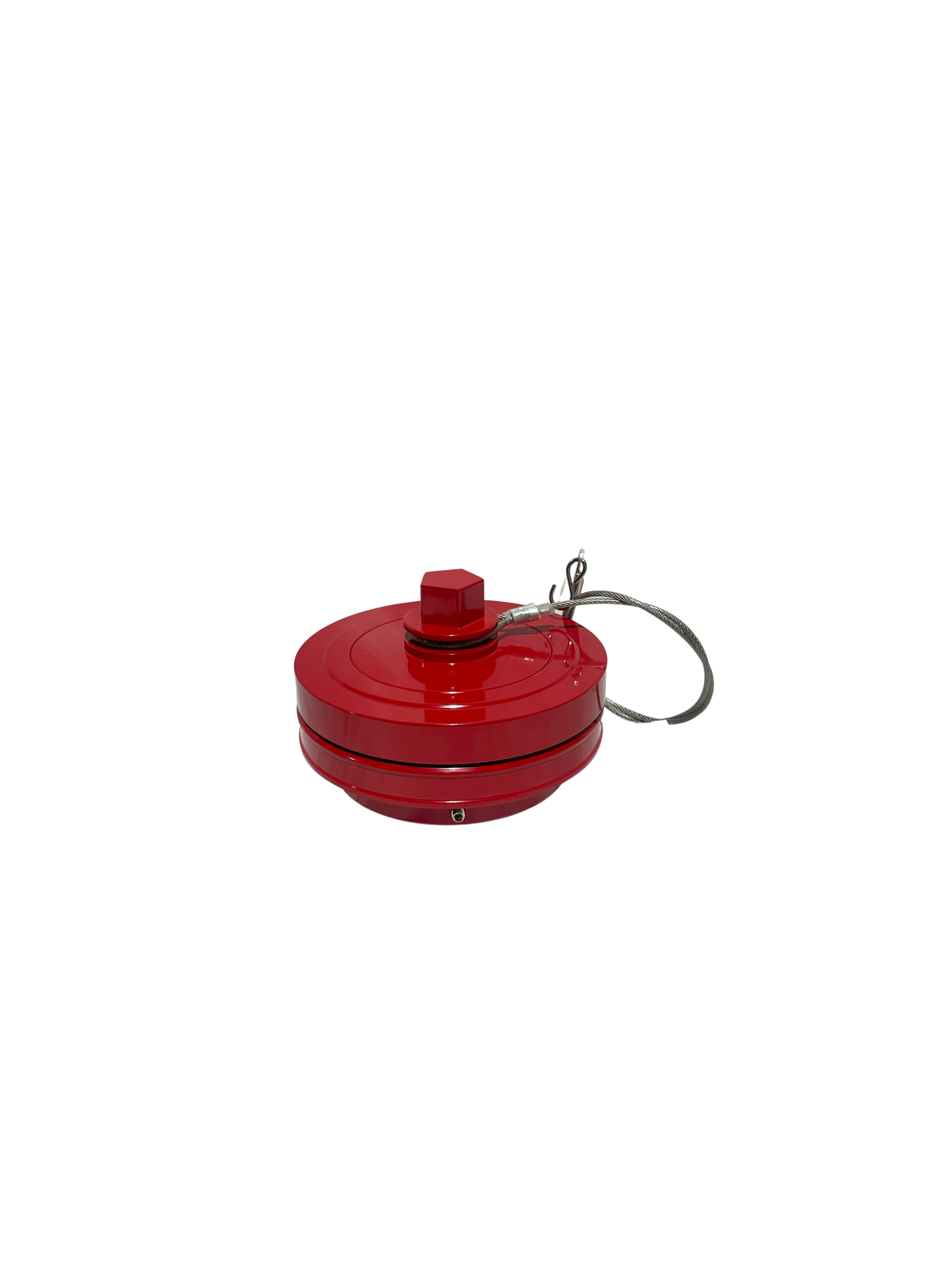 5″ Storz Pentagon Cap Fire Hydrant Adapter- Red Powdercoat