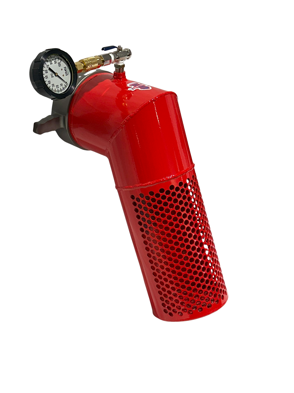 Female NH Long Handle Steamer Port Diffuser with Pitot Assembly & Gauge